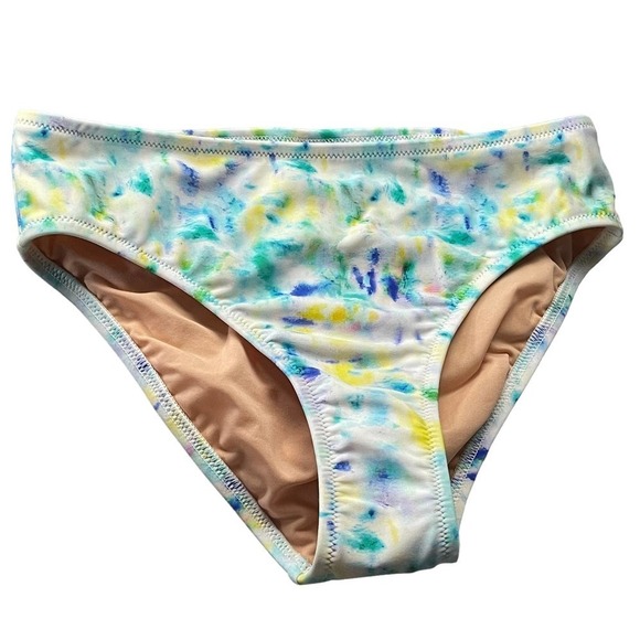 J. Crew Lightweight Tie Dye Bikini Bottom Multicolor Girls Size 8 NWOT - Picture 1 of 7
